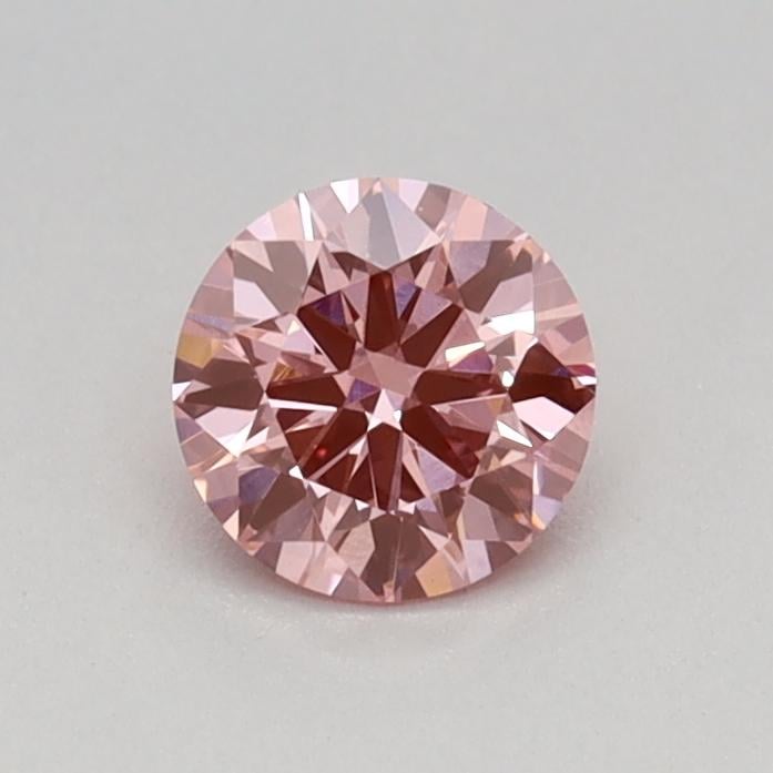 0.34 Ct. Fancy Vivid Pink Round Lab Grown Diamond