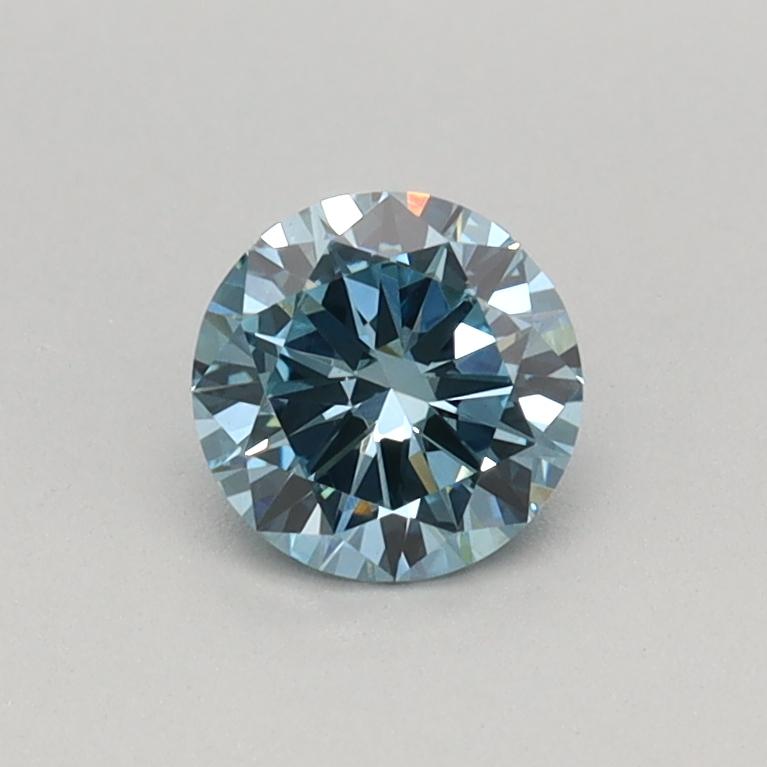 0.36 Ct. Fancy Vivid Blue Round Lab Grown Diamond