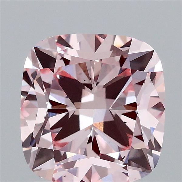 2.28 Ct. Fancy Intense Pink Cushion Lab Grown Diamond
