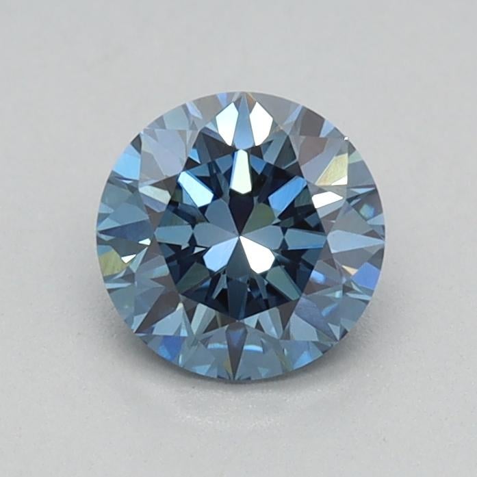 0.48 Ct. Fancy Vivid Blue Round Lab Grown Diamond