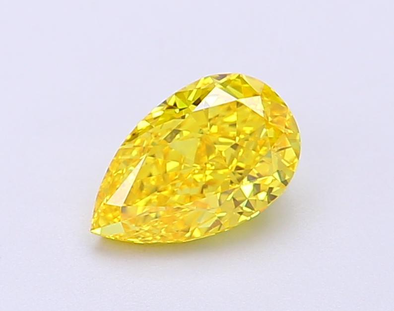 1.02 Ct. Fancy Vivid Yellow Pear Lab Grown Diamond