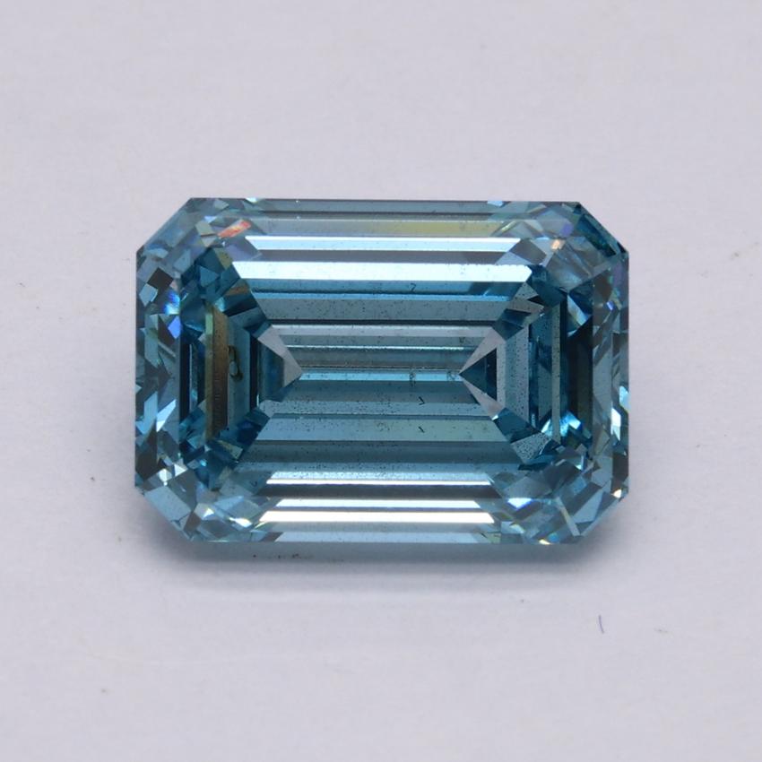 3.00 Ct. Fancy Intense Blue Emerald Lab Grown Diamond