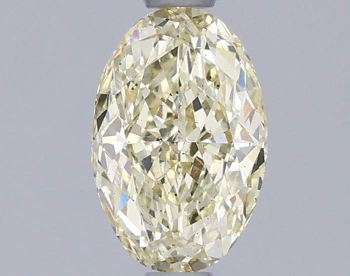 1.06 Ct. Fancy Light Yellow Oval Lab Grown Diamond