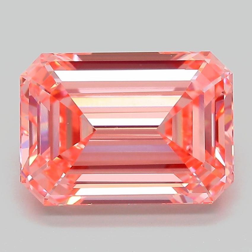 4.22 Ct. Fancy Vivid Pink Emerald Lab Grown Diamond