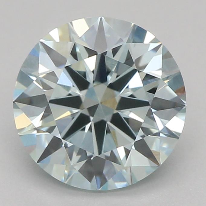 1.06 Ct. Fancy Green Blue Round Lab Grown Diamond