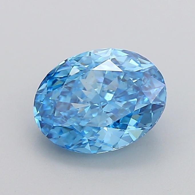 2.03 Ct. Fancy Vivid None Blue Oval Lab Grown Diamond
