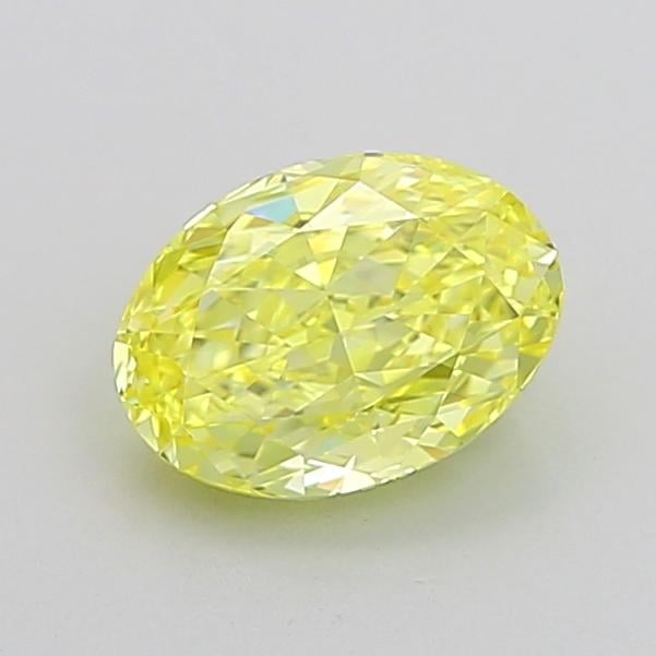 1.07 Ct. Fancy Vivid None Yellow Oval Lab Grown Diamond