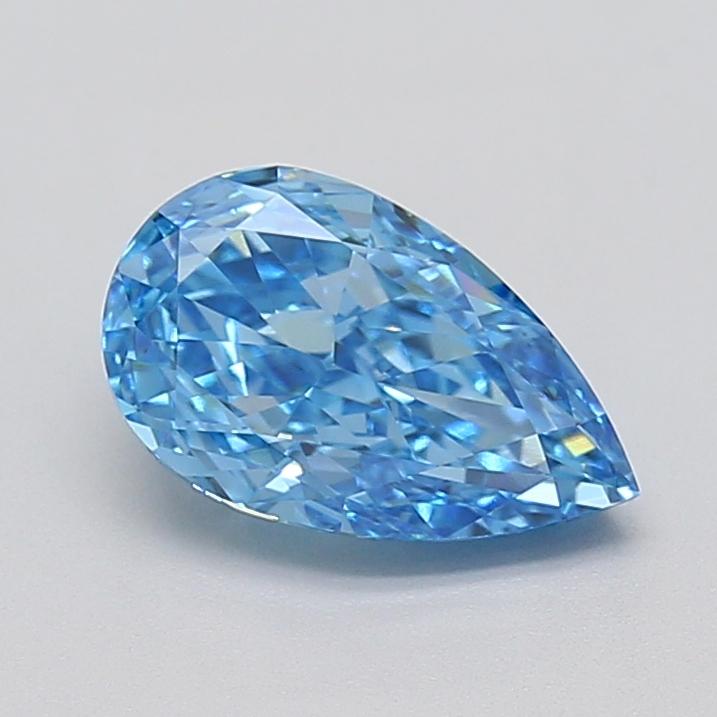 2.10 Ct. Fancy Vivid Blue Pear Lab Grown Diamond