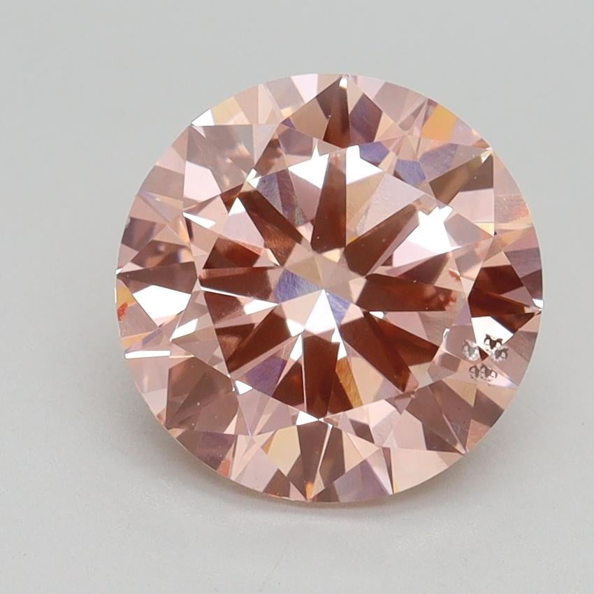 3.00 Ct. Fancy Intense Pink Round Lab Grown Diamond