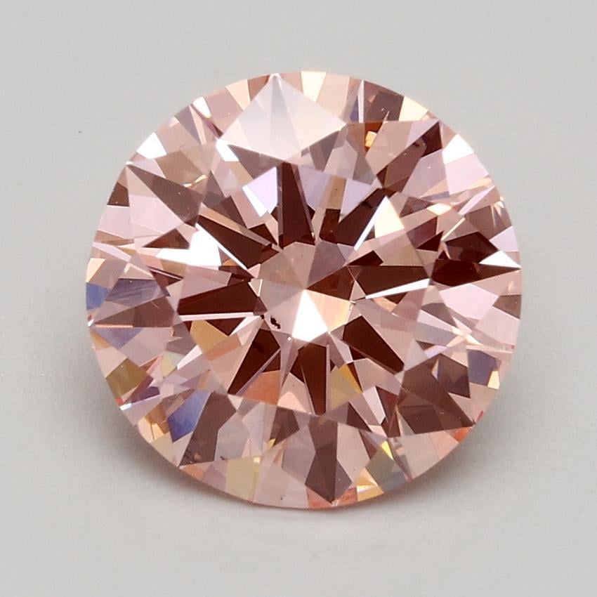 1.57 Ct. Fancy Intense Pink Round Lab Grown Diamond