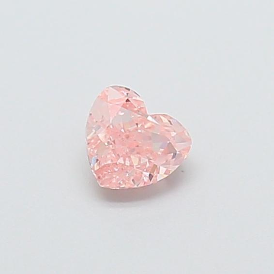 0.32 Ct. Fancy Intense  Pink Heart Lab Grown Diamond