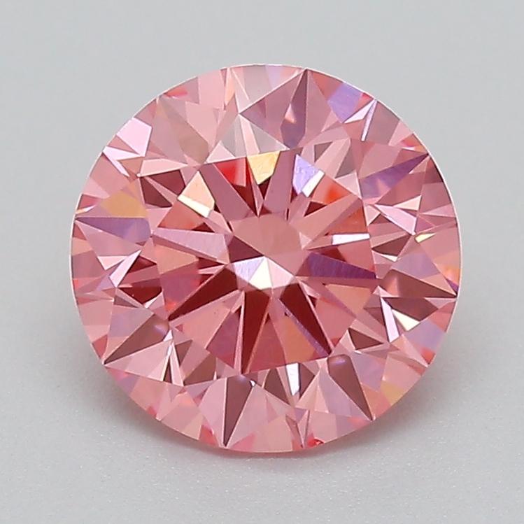 1.03 Ct. Fancy Vivid  Pink Round Lab Grown Diamond