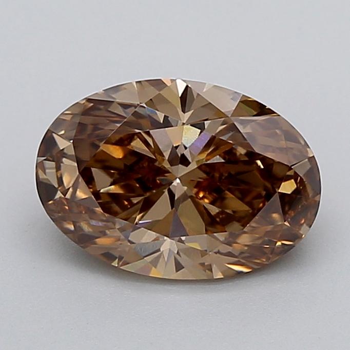 2.15 Ct. Fancy  Brown Oval Lab Grown Diamond