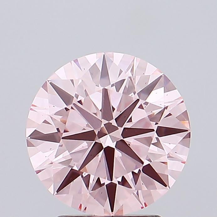 2.39 Ct. Fancy Vivid Pink Round Lab Grown Diamond