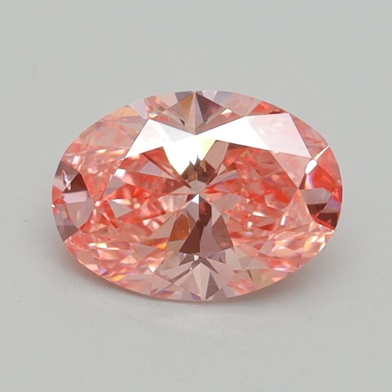 1.00 Ct. Fancy Vivid Pink Oval Lab Grown Diamond