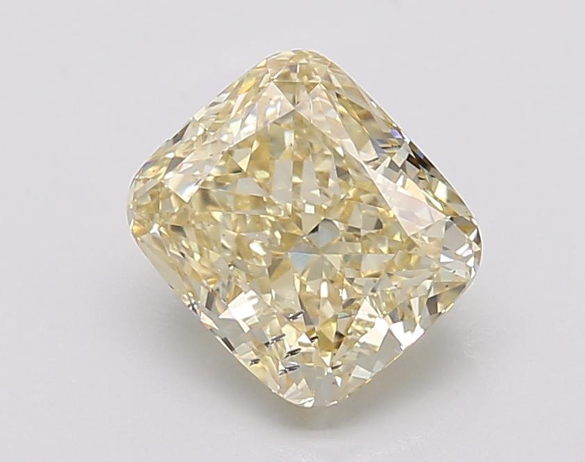 2.05 Ct. Fancy Intense Yellow Cushion Lab Grown Diamond