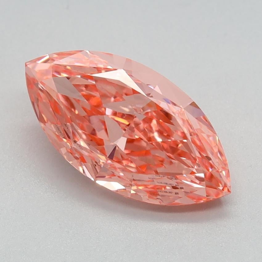 1.48 Ct. Fancy Vivid Pink Marquise Lab Grown Diamond