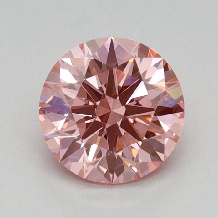 0.63 Ct. Fancy Intense Pink Round Lab Grown Diamond