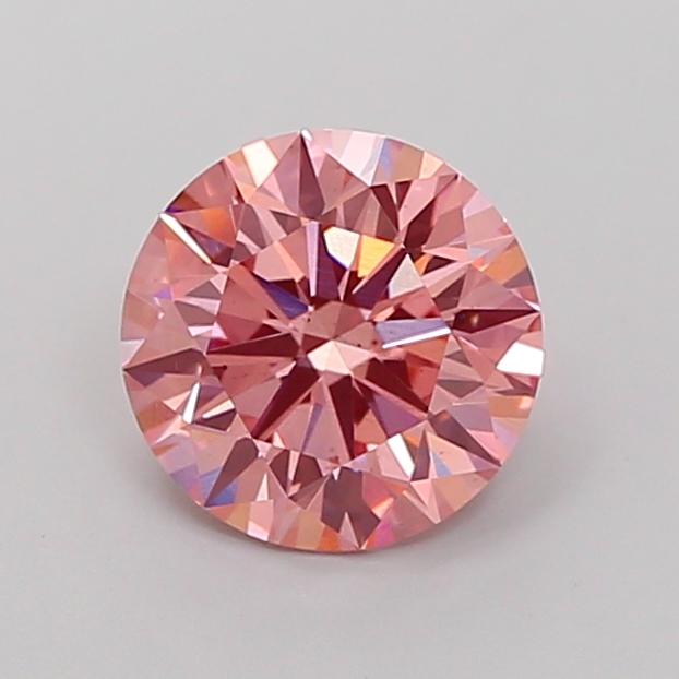 2.06 Ct. Fancy Vivid Pink Round Lab Grown Diamond