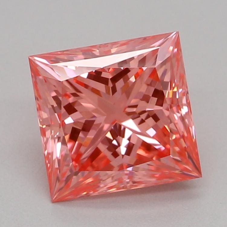 1.05 Ct. Fancy Vivid Pink Princess Lab Grown Diamond