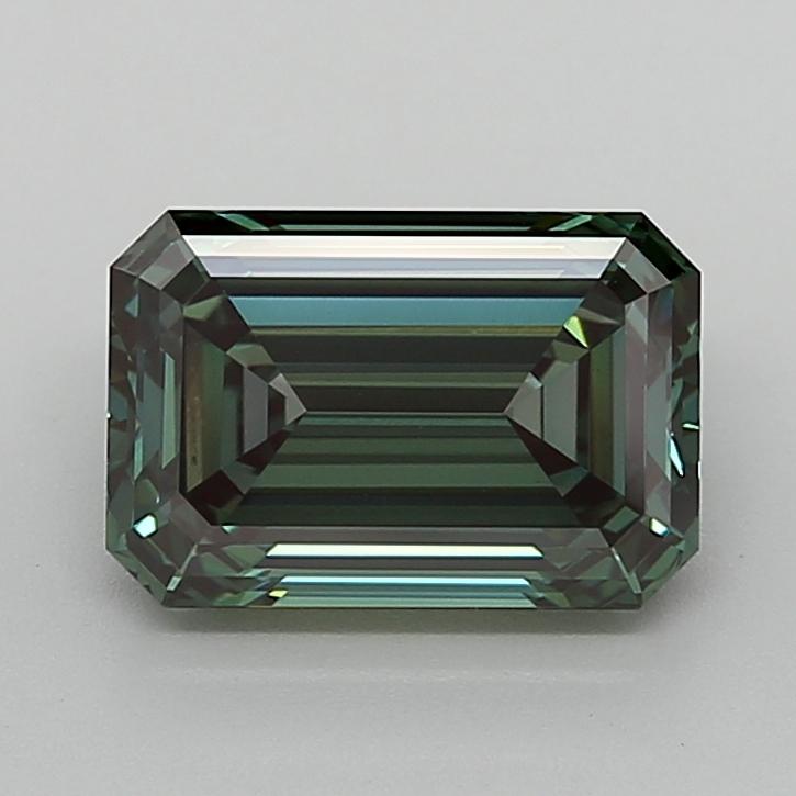 3.03 Ct. Fancy Deep  Green Emerald Lab Grown Diamond