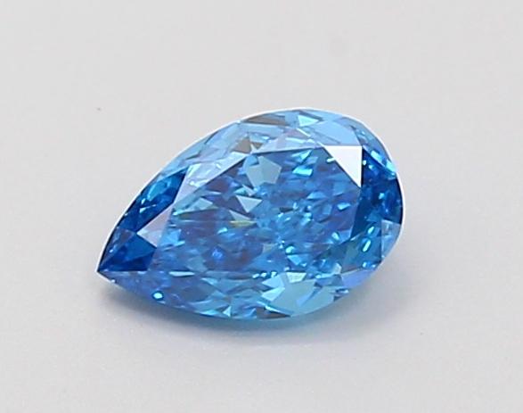 0.32 Ct. Fancy Vivid Blue Pear Lab Grown Diamond