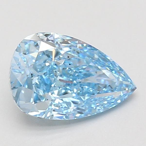 1.56 Ct. Fancy Vivid Blue Pear Lab Grown Diamond