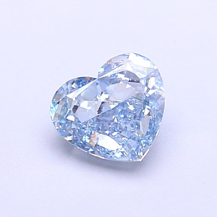 1.11 Ct. Fancy Vivid Blue Heart Lab Grown Diamond