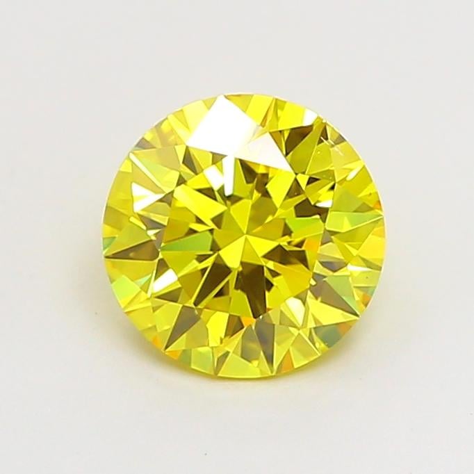 1.50 Ct. Fancy Vivid Yellow Round Lab Grown Diamond
