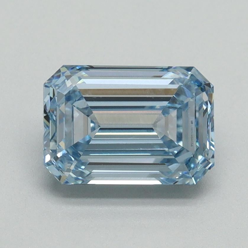 1.55 Ct. Fancy Intense Blue Emerald Lab Grown Diamond