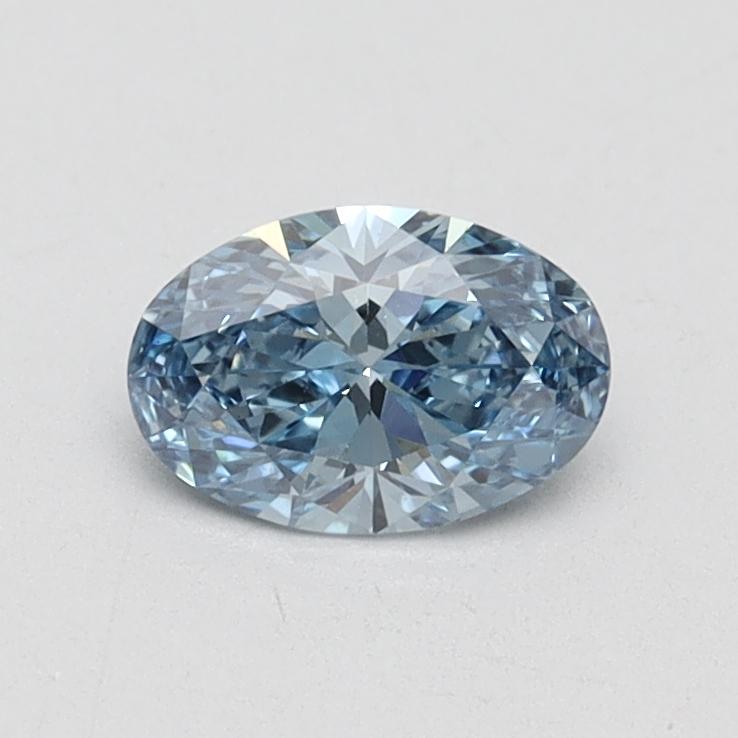 0.50 Ct. Fancy Vivid Blue Oval Lab Grown Diamond