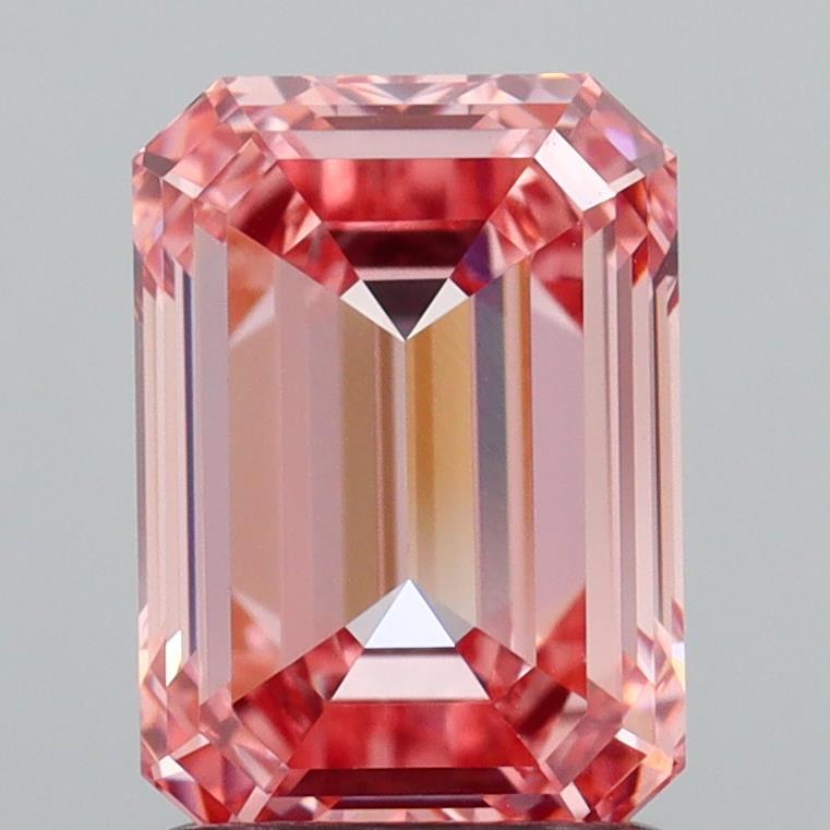 1.79 Ct. Fancy Vivid  Pink Emerald Lab Grown Diamond