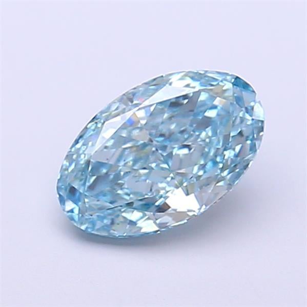 1.00 Ct. Fancy Vivid Blue Oval Lab Grown Diamond