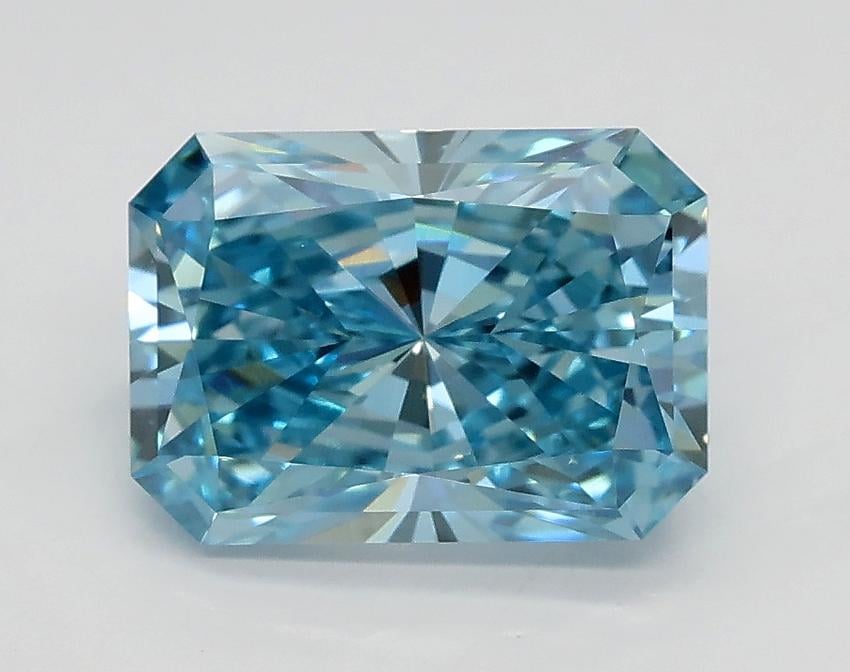 1.73 Ct. Fancy Vivid Blue Radiant Lab Grown Diamond