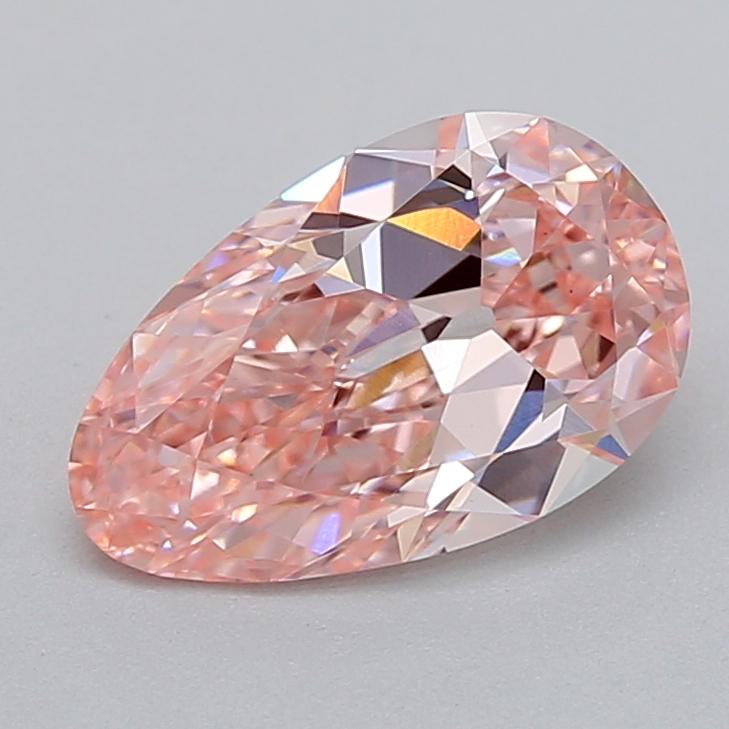 1.10 Ct. Fancy Vivid  Pink Pear Lab Grown Diamond