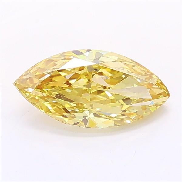 0.92 Ct. Fancy Yellow Marquise Lab Grown Diamond