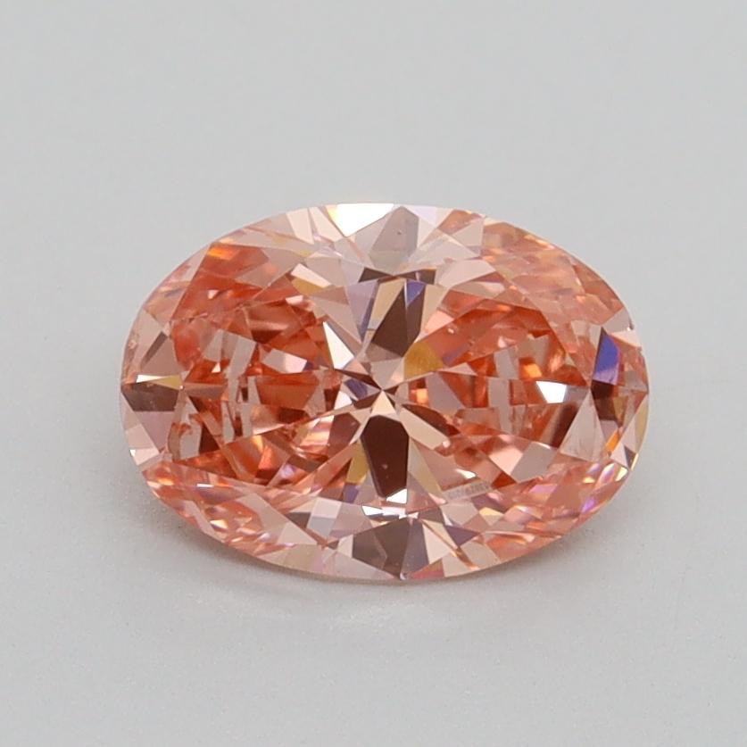 1.0 Ct. Fancy Intense Pink Oval Lab Grown Diamond