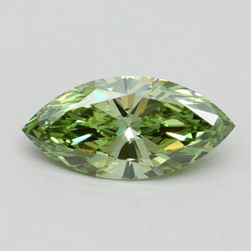 1.01 Ct. Fancy Vivid Green Marquise Lab Grown Diamond