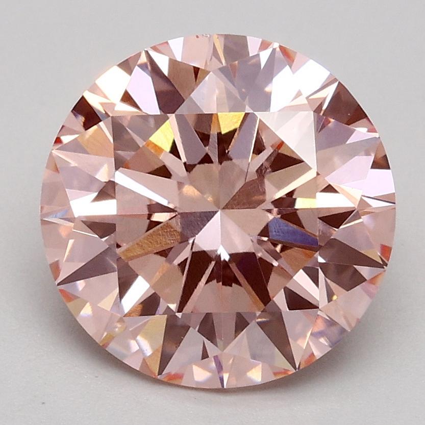 2.23 Ct. Fancy Intense Pink Round Lab Grown Diamond