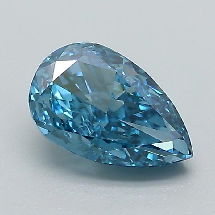 1.05 Ct. Fancy Vivid Blue Pear Lab Grown Diamond