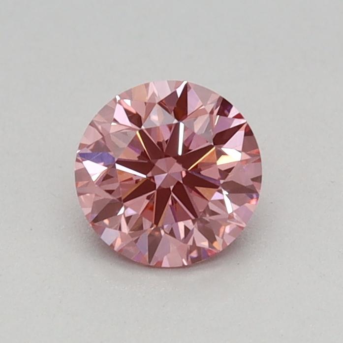 0.36 Ct. Fancy Vivid Pink Round Lab Grown Diamond