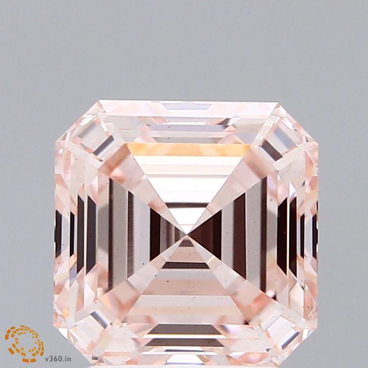 3.01 Ct. Fancy Pink Asscher Lab Grown Diamond