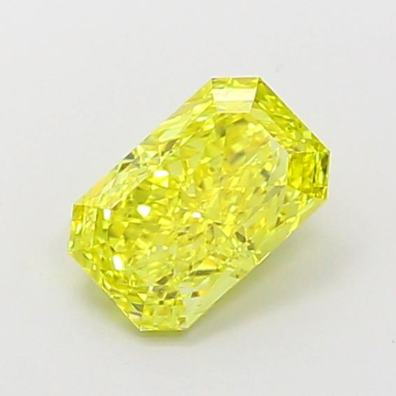 1.32 Ct. Fancy Vivid Yellow Radiant Lab Grown Diamond