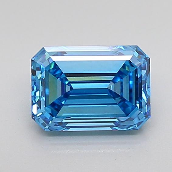 2.09 Ct. Fancy Vivid Blue Emerald Lab Grown Diamond