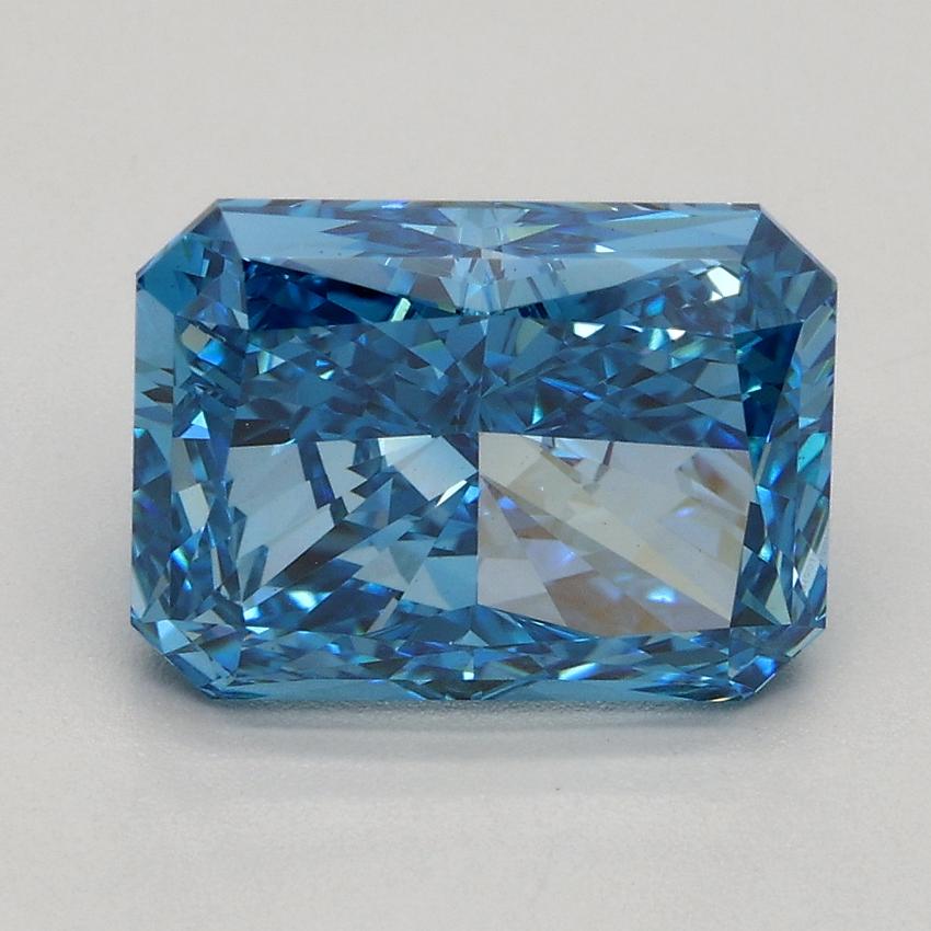 2.68 Ct. Fancy Vivid Blue Radiant Lab Grown Diamond