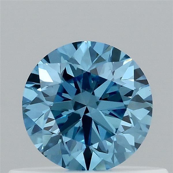 0.46 Ct. Fancy Vivid Blue Round Lab Grown Diamond