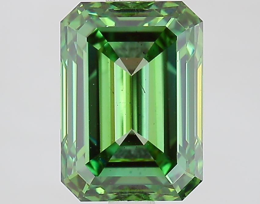2.56 Ct. Fancy Vivid Green Emerald Lab Grown Diamond