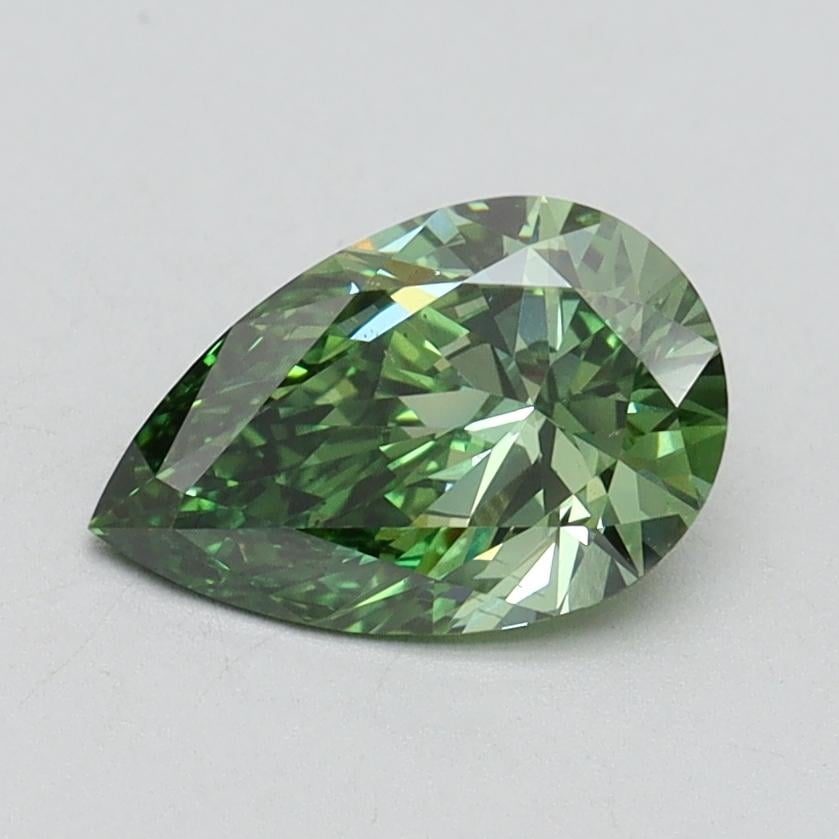 1.00 Ct. Fancy Vivid Pacific Green Pear Lab Grown Diamond