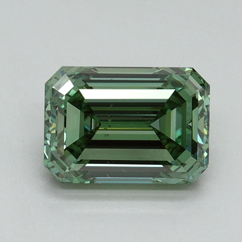 1.47 Ct. Fancy Vivid Green Emerald Lab Grown Diamond