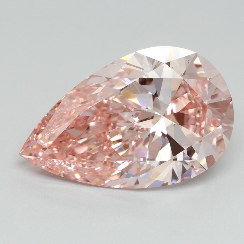5.66 Ct. Fancy Intense Pink Pear Lab Grown Diamond